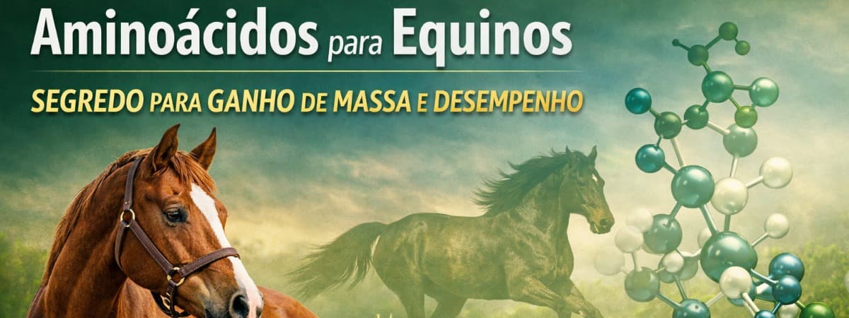 Aminoácidos para equinos: o segredo que ninguém te conta sobre ganho de massa e desempenho